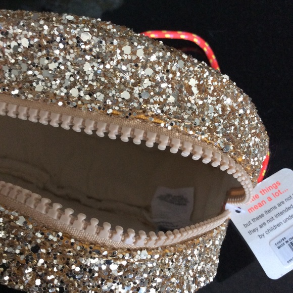 CLEARANCE J. CREW Crewcuts Glitter Emoji Bag NWT - Picture 5 of 6